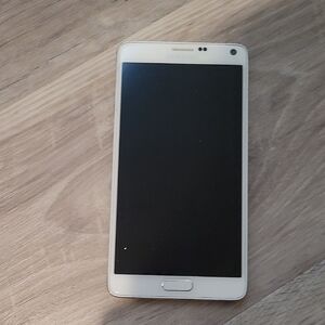 White Smartphone with Black Screen